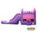 CB045 Princess Purple Wet Dry Combo Bounce House Moonwalk Jumpers