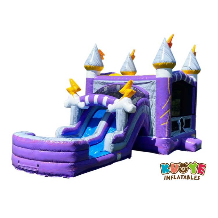 CB046 Thunder Dual Lane Inflatable Bouncer With Slide Combo Units for sale 5
