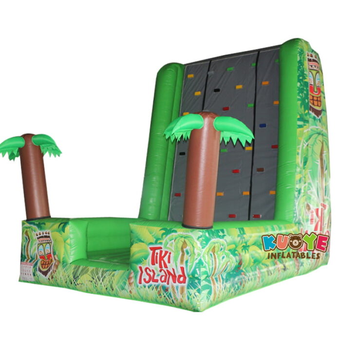 SP1868 Inflatable Tiki Island Climbing Wall Sports/Interactive Games for sale