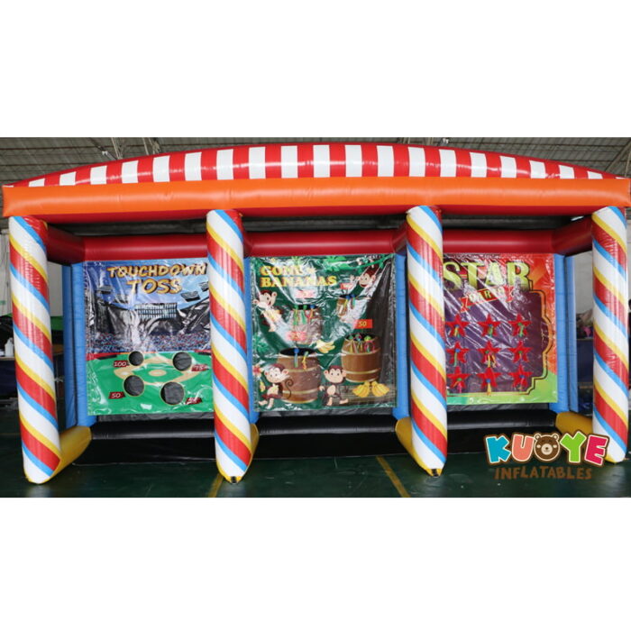 SP1804 Inflatable 3-in-1 Carnival Game with Footballs,velcro Darts and Bananas Sports/Interactive Games for sale 2