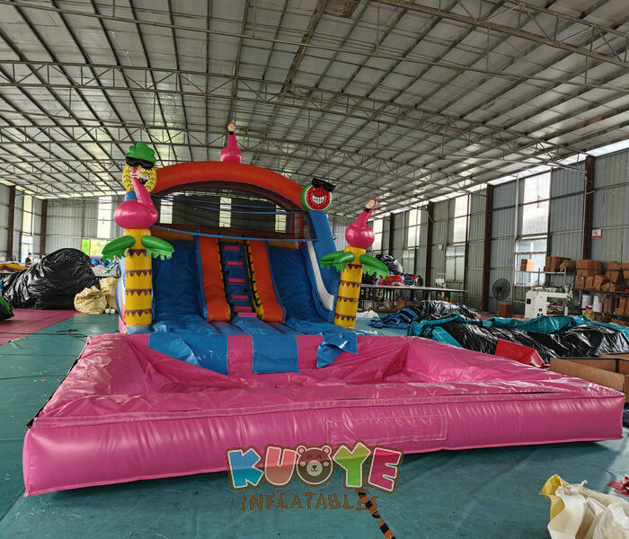 WS064 Splashy Slide Flamingo Inflatable Slide Water Slides for sale 2