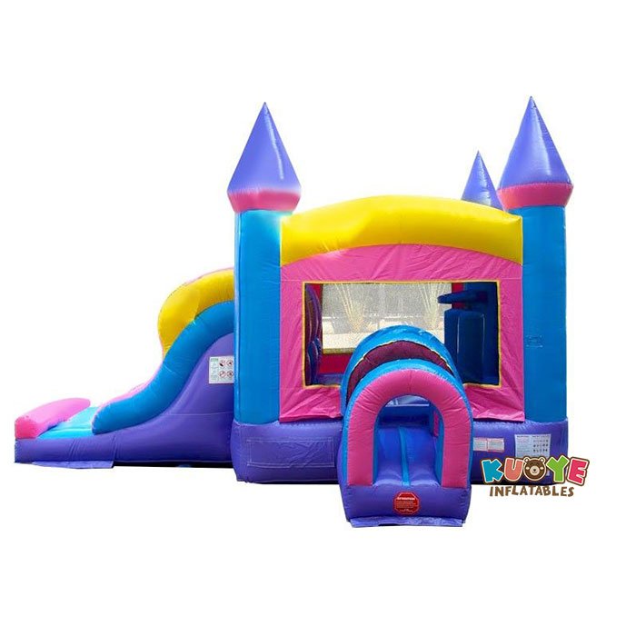 CB093 Kids Pink Bounce House and Double Lane Slide Combo Combo Units for sale 3