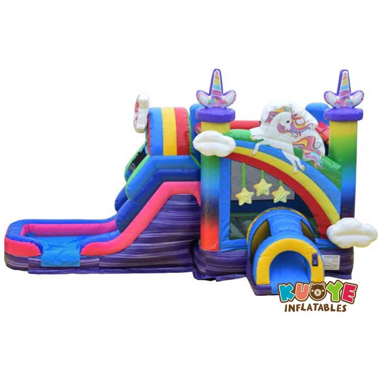 CB084 Unicorn Bounce House with Slide Combo Units for sale 3