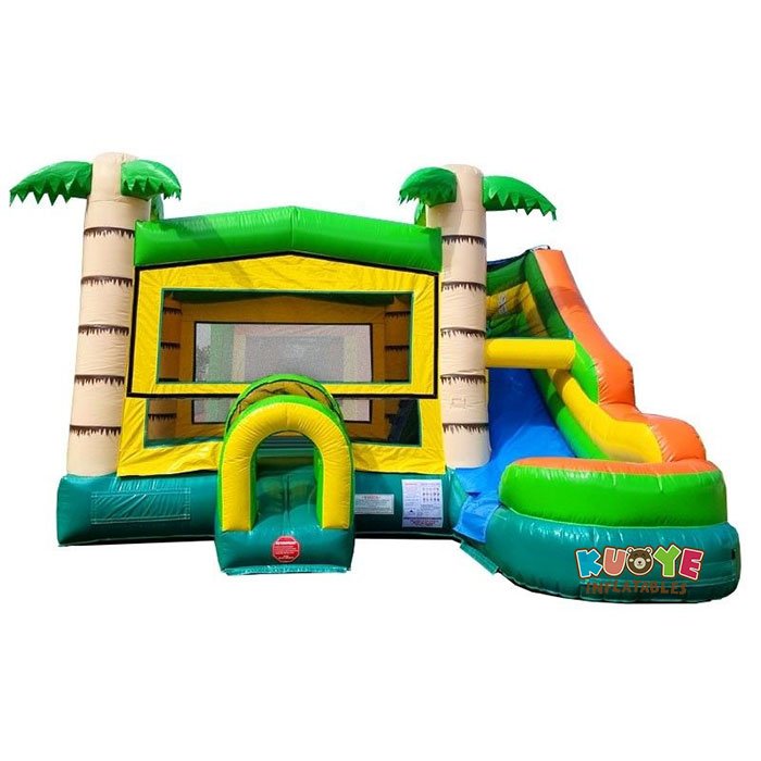 CB081 Modular Tropical Water Slide Bounce House Combo with Blower Combo Units for sale 5
