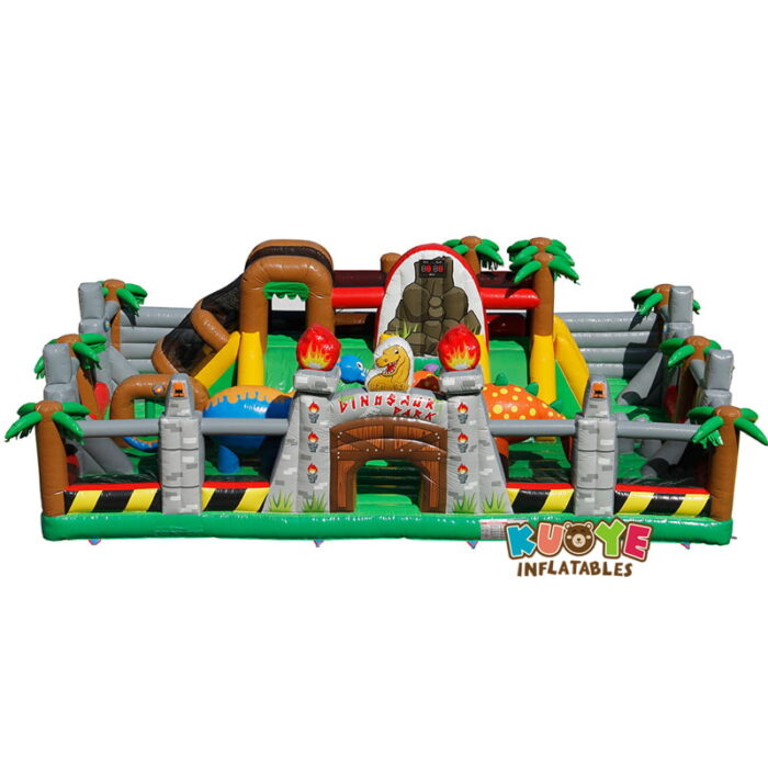 AP005 Dinosaur Park Inflatable Trampoline with IPS System Playlands for sale