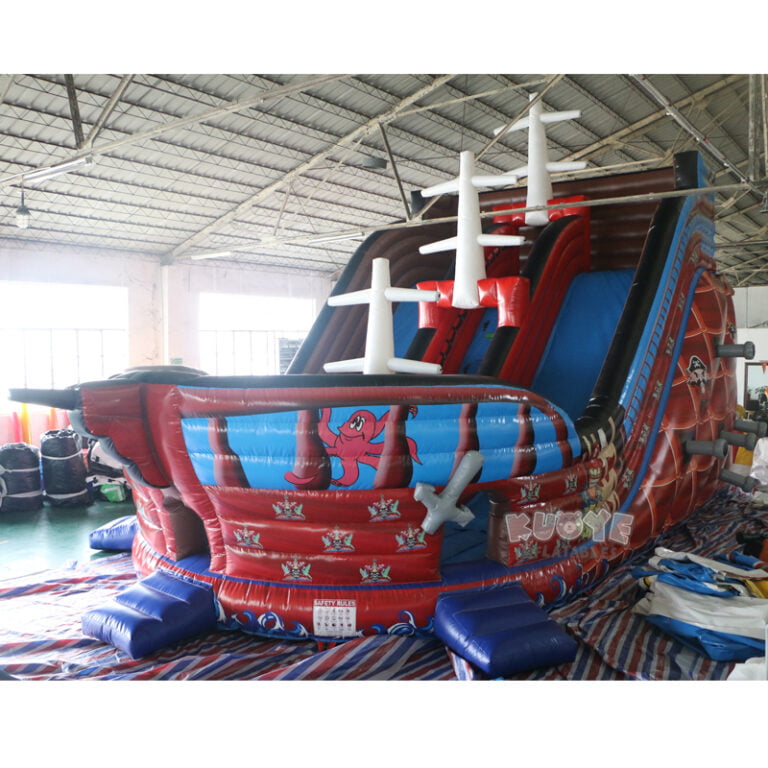 SL001 Giant Pirate Ship Inflatable Slide Inflatable Slides for sale 6