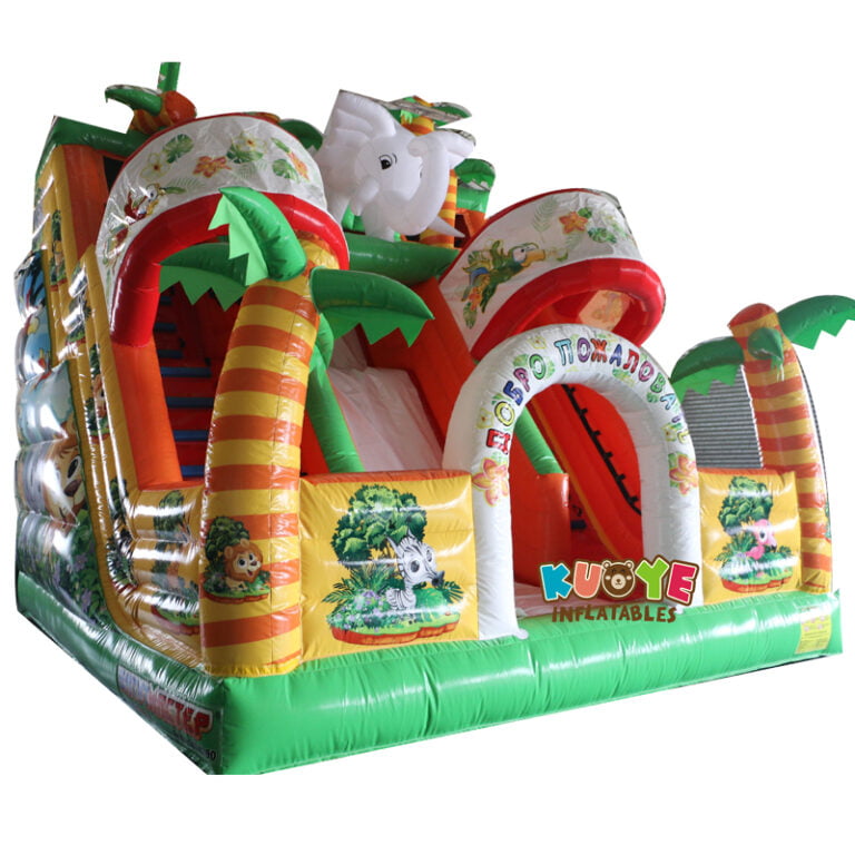 SL003 Inflatable Elephant Slide Playground Inflatable Slides for sale 5