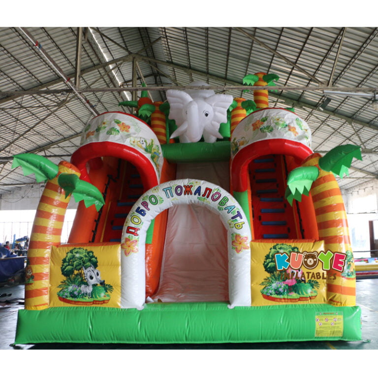 SL003 Inflatable Elephant Slide Playground Inflatable Slides for sale 6