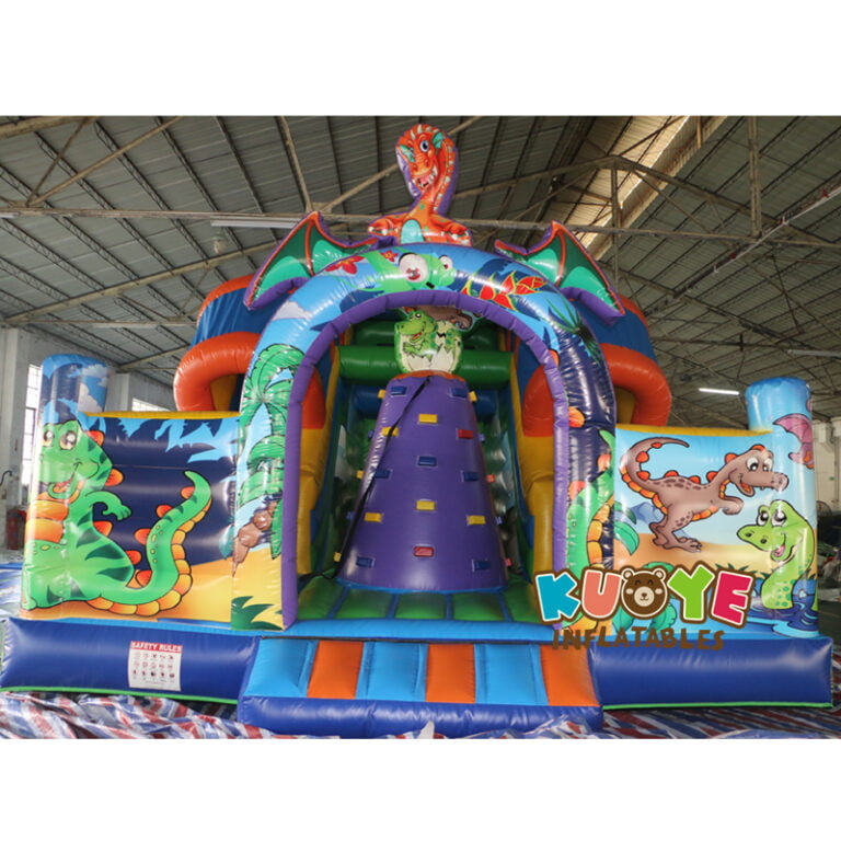 SL002 Jurassic Dinosaur Inflatable Slide Inflatable Slides for sale 7