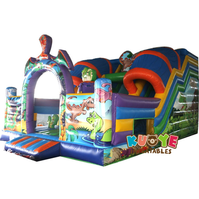 SL002 Jurassic Dinosaur Inflatable Slide Inflatable Slides for sale 5