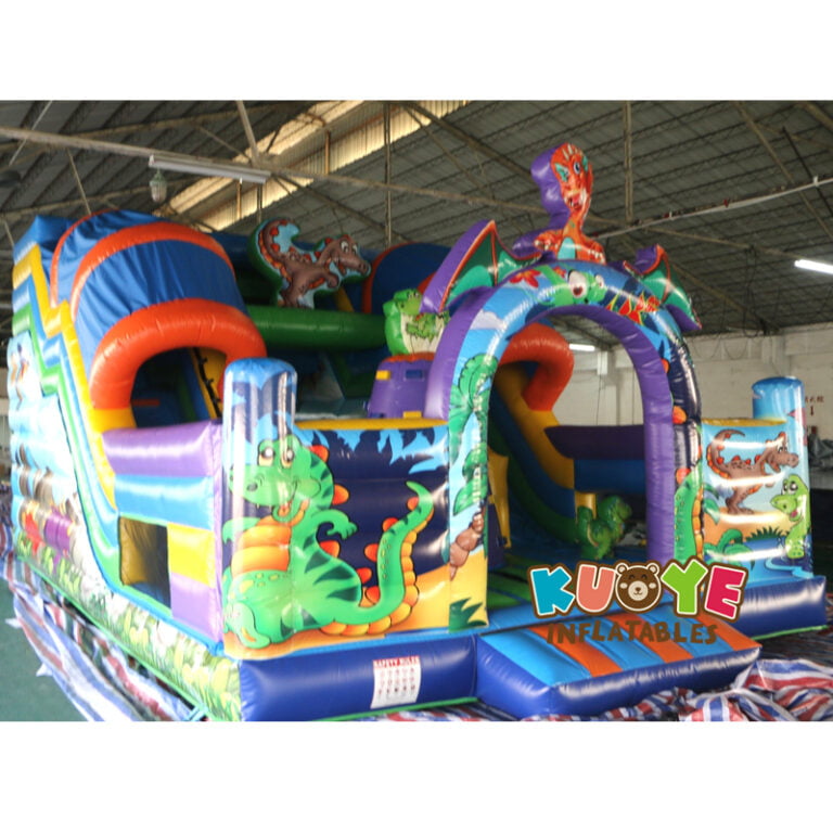 SL002 Jurassic Dinosaur Inflatable Slide Inflatable Slides for sale 7