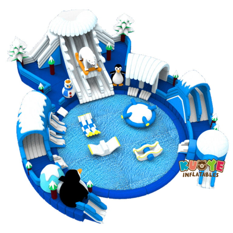 WG1820 Commercial Inflatable North Pole Water Park Land Based Water Parks for sale 5