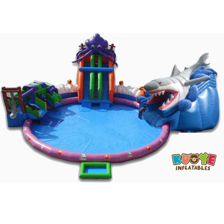 WG1823 Inflatable Sea World Shark Water Park Land Based Water Parks for sale 5