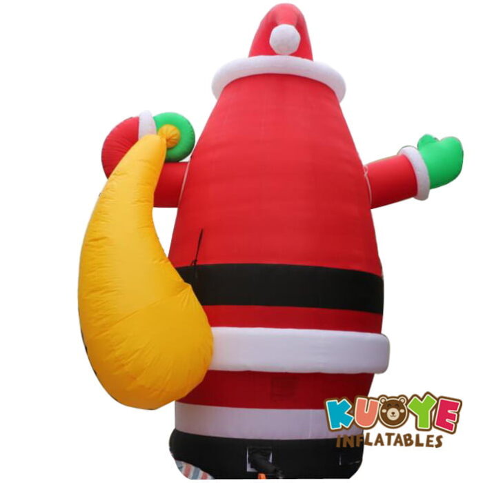 XMAS006 8m Amazing Inflatable Giant Christmas Santa Claus with Gift Xmas Themes for sale 2