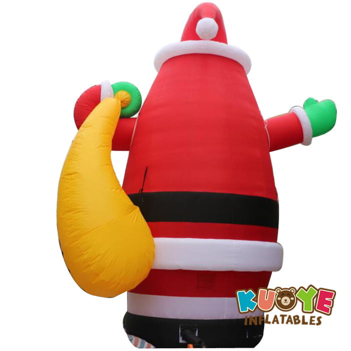 Xmas006 8m Amazing Inflatable Giant Christmas Santa Claus with Gift Xmas Themes for sale 6