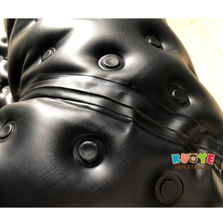 CS001 High Quality Luxury Inflatable Chesterfield Sofa 2 Seater Black Inflatable Chairs for sale 10