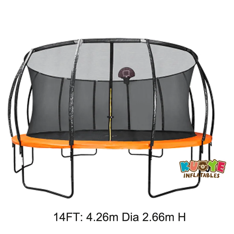 T005 14ft Trampoline Mat with Basketball Hoop Trampolines Trampolines 5 T005 14ft Trampoline Mat with Basketball Hoop Trampolines for sale 5