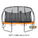 T006 16ft Trampoline Jumping Mat with Basketball Hoop