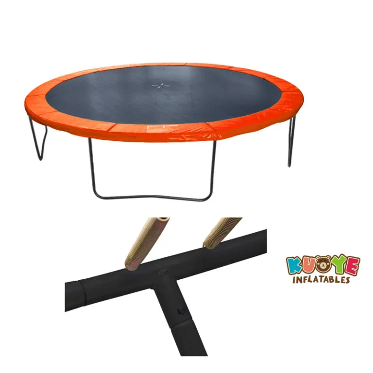 T005 14ft Trampoline Mat with Basketball Hoop Trampolines for sale 7