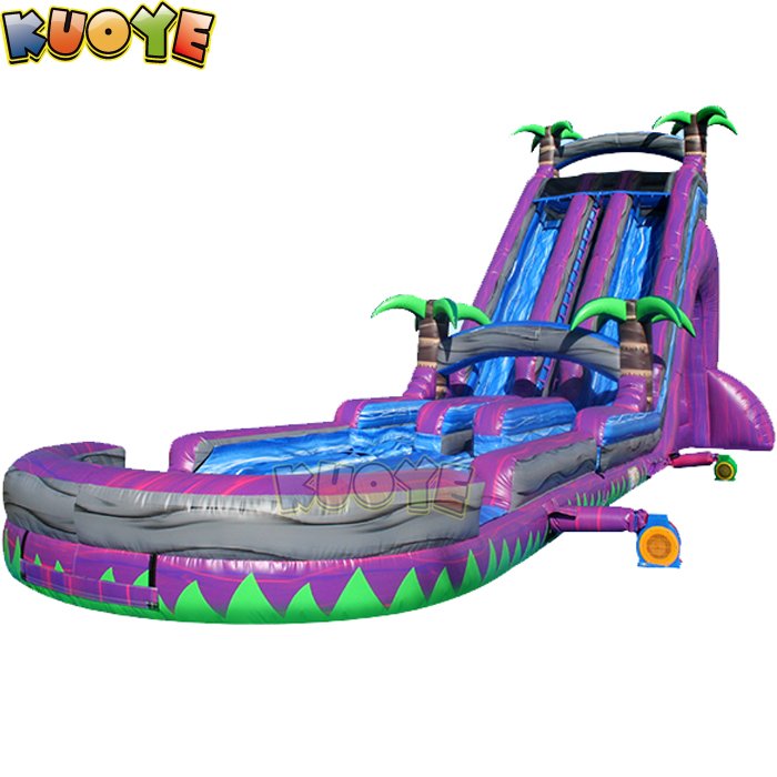 WS1878 27ft Roaring River Tropical Purple Water Slide Water Slides for sale 5