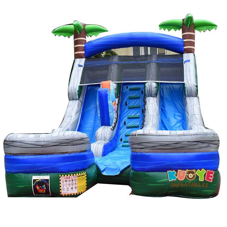 WS038 15FT Double Lane Fun Water Slide Water Slides for sale 5