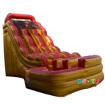 WS037 20FT Volcano Curve Dual Lane Wet Dry Slide