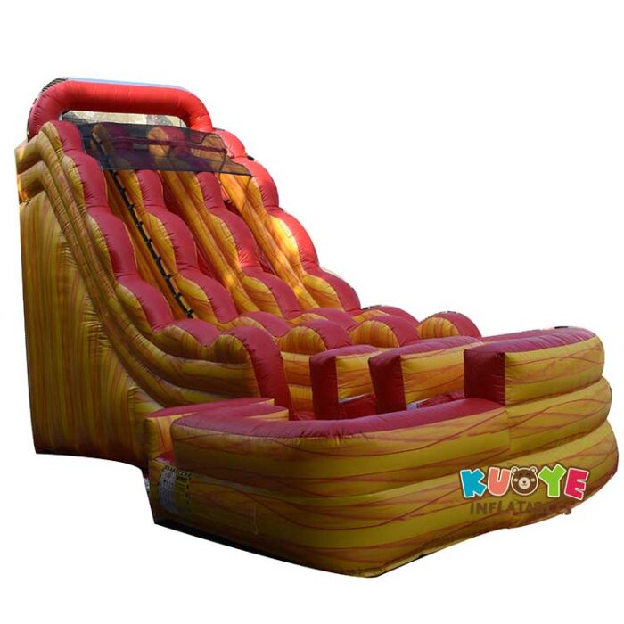 WS037 20FT Volcano Curve Dual Lane Wet Dry Slide Water Slides for sale
