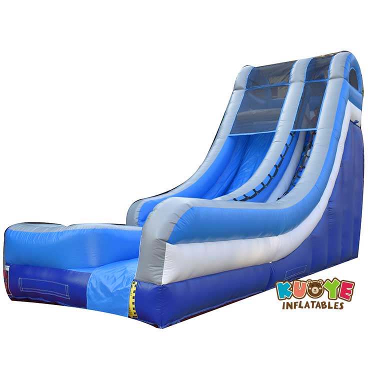 WS039 18FT Blue Wet Dry Inflatable Slide Water Slides for sale 5