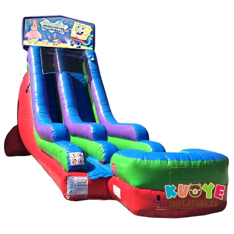 WS083 18FT Inflatable Spongebob Water Slide Water Slides for sale 3