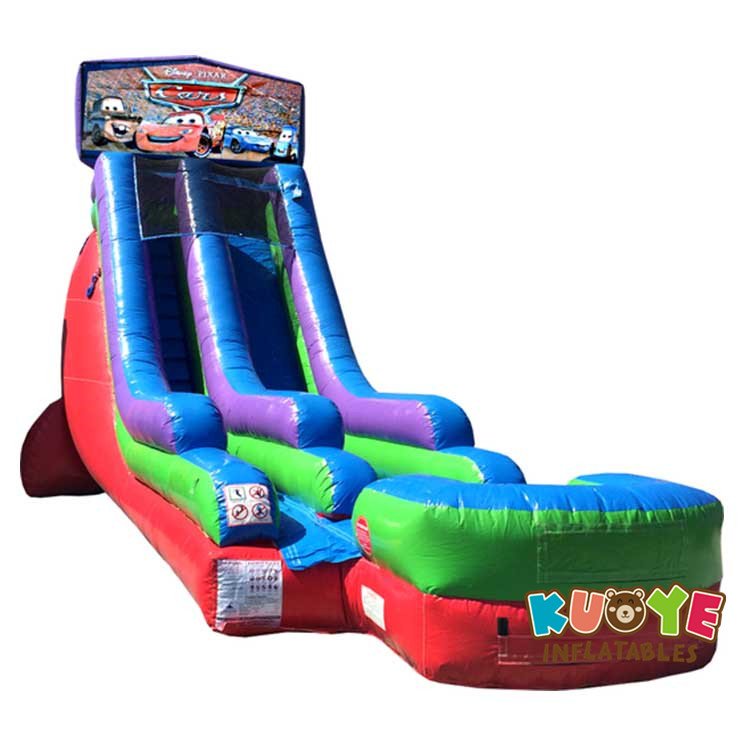 WS091 18FT Inflatable Cars Water Slide Water Slides for sale 3