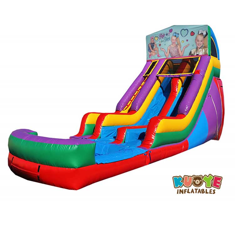 WS098 18FT Inflatable Jojo Siwa Water Slide with Dual Lane Water Slides for sale 3