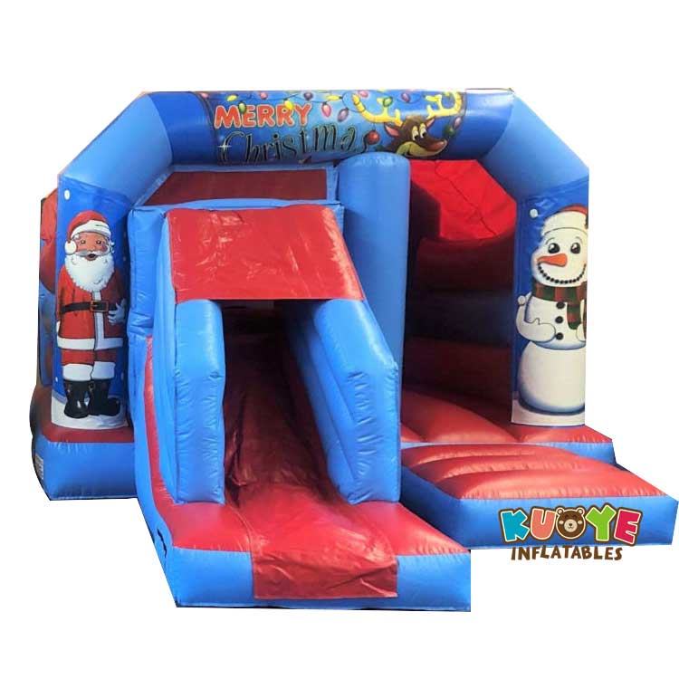 Xmas010 Christmas Inflatable Combo Bounce Houses / Bouncy Castles for sale 5