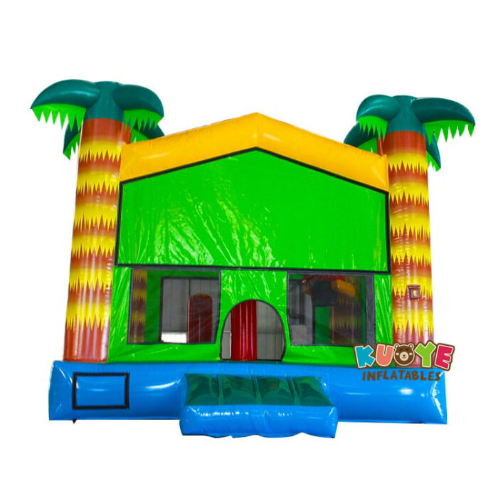 BH119 Palm Tree Bounce House with Velcro Banner Bounce Houses for sale
