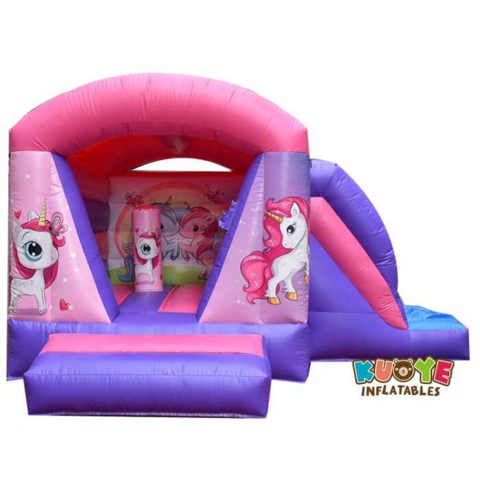 CB0106 Indoor Small Unicorn Bouncy Castle With Slide Combo Units for sale