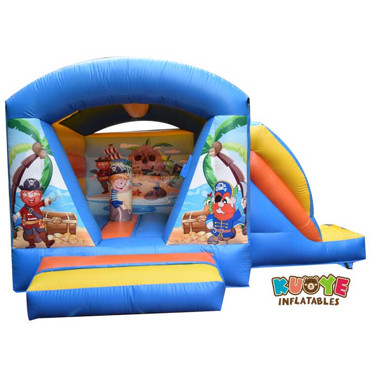 CB0107 Indoor Small Pirate Bouncy Castle With Slide Combo Units for sale 3