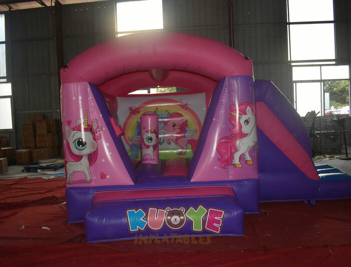 CB0106 Indoor Small Unicorn Bouncy Castle with Slide Combo Units for sale 2
