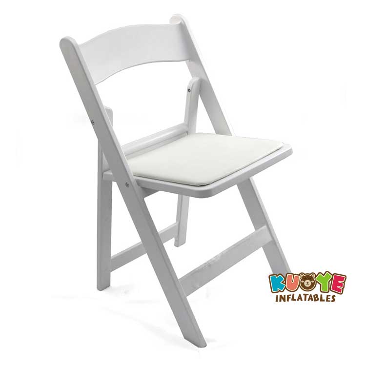C001 White Resin Folding Chair for Party Party Supplies for sale