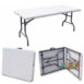 C004 5FT Portable White Outdoor Plastic Folding Tables