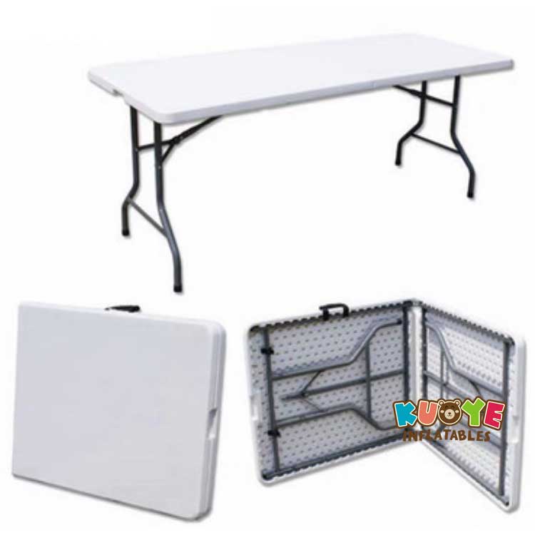 C004  5FT Portable White Outdoor Plastic Folding Tables Party Supplies for sale