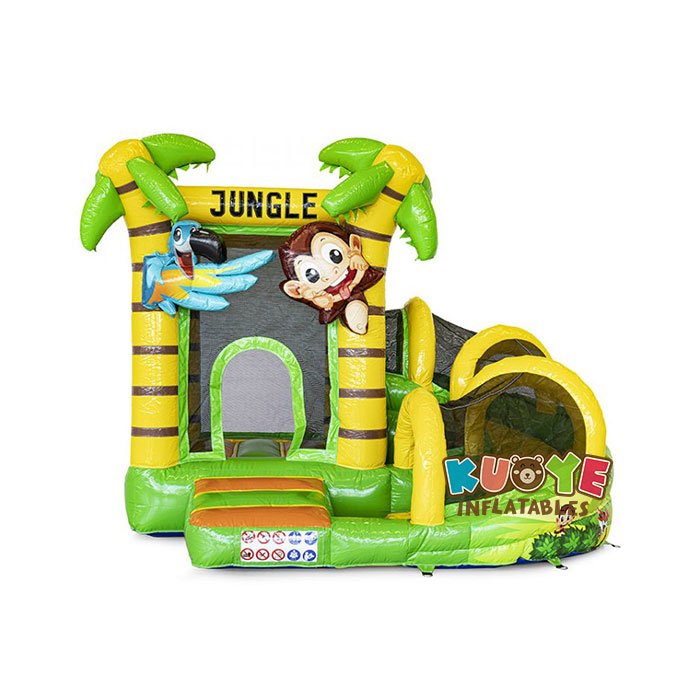 CB125 Bouncy Castle Jungle with Slide Combo Units for sale 3