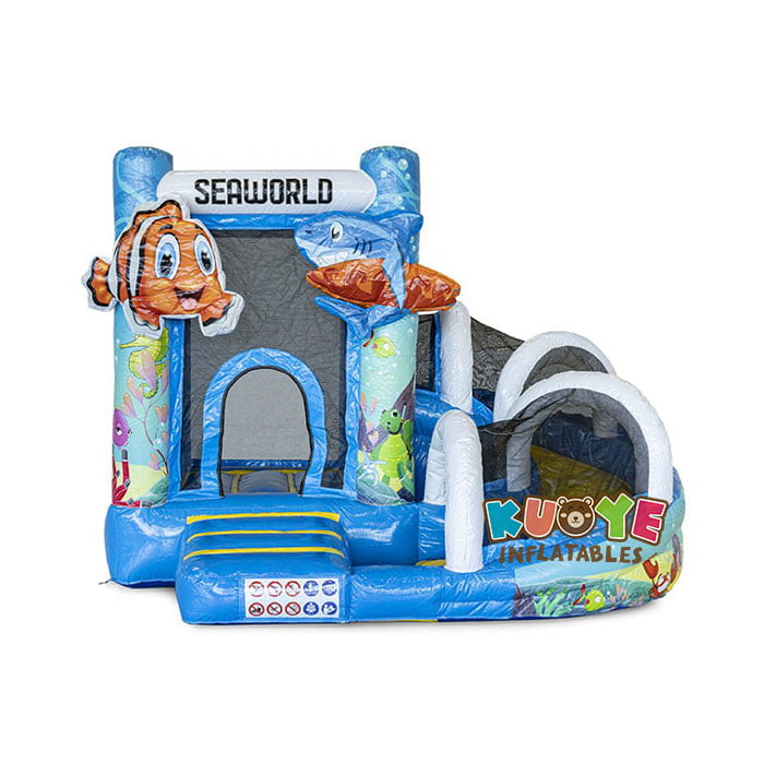 CB126  Seaworld Bouncy Castle With Slide Combo Units for sale 5