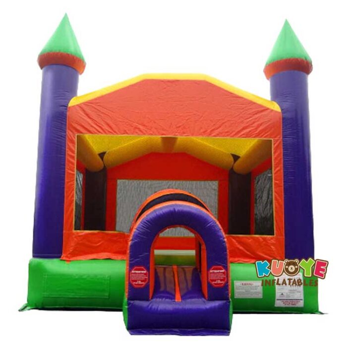 BH148 Orange Castle Inflatable Bounce House Bounce Houses for sale