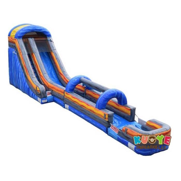 WS112 20ft Blue Marble Water Slide w/Slip and Slide Water Slides for sale