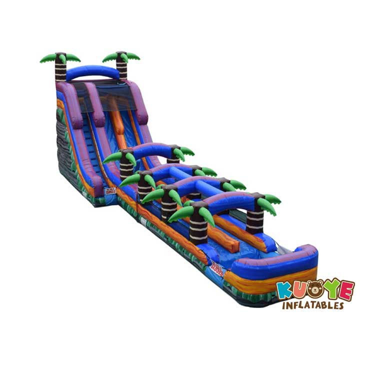 WS113 22ft Purple Crush w/slip and slide Water Slides for sale