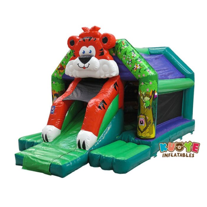 CB113 Tiger Front Slide Bouncy Castle Combo Units for sale