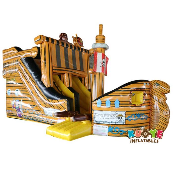 SL048 15FT Inflatable Pirate Ship Dry Slide for Sale Inflatable Slides for sale