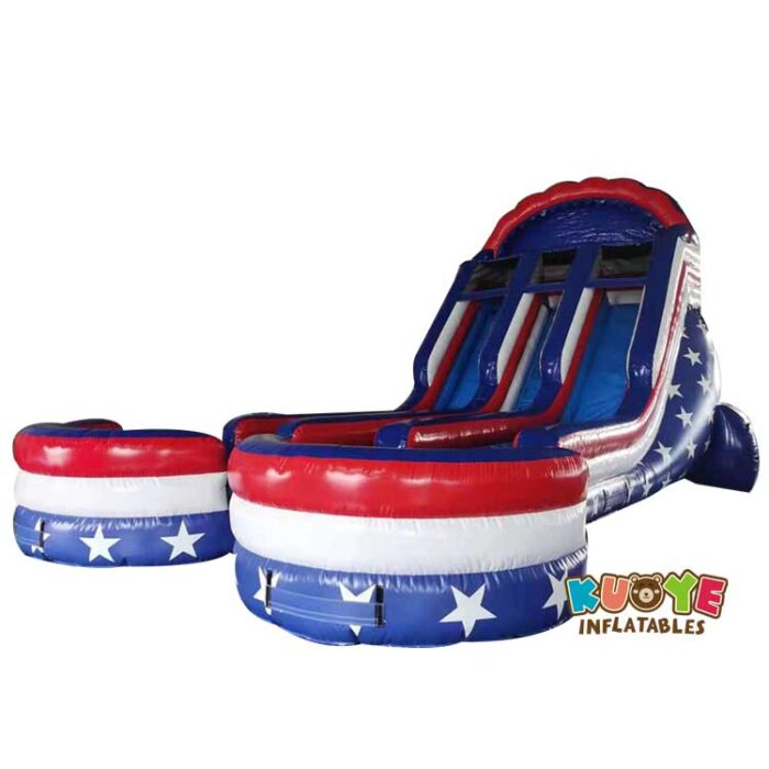 WS123 All American Double Commercial Water slide Water Slides for sale