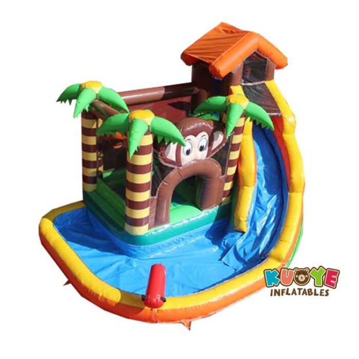 CB185 Inflatable Castle Water Slide Jungle Combo Units for sale