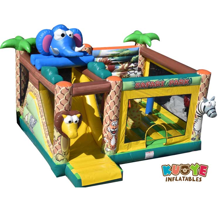 CB0110 Safari Park Bouncy Castle with Slide Combo Units for sale 3