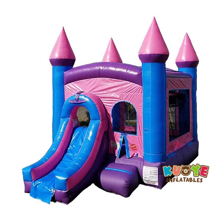 CB153 Pink Bounce House and Slide Combo Combo Units for sale 5